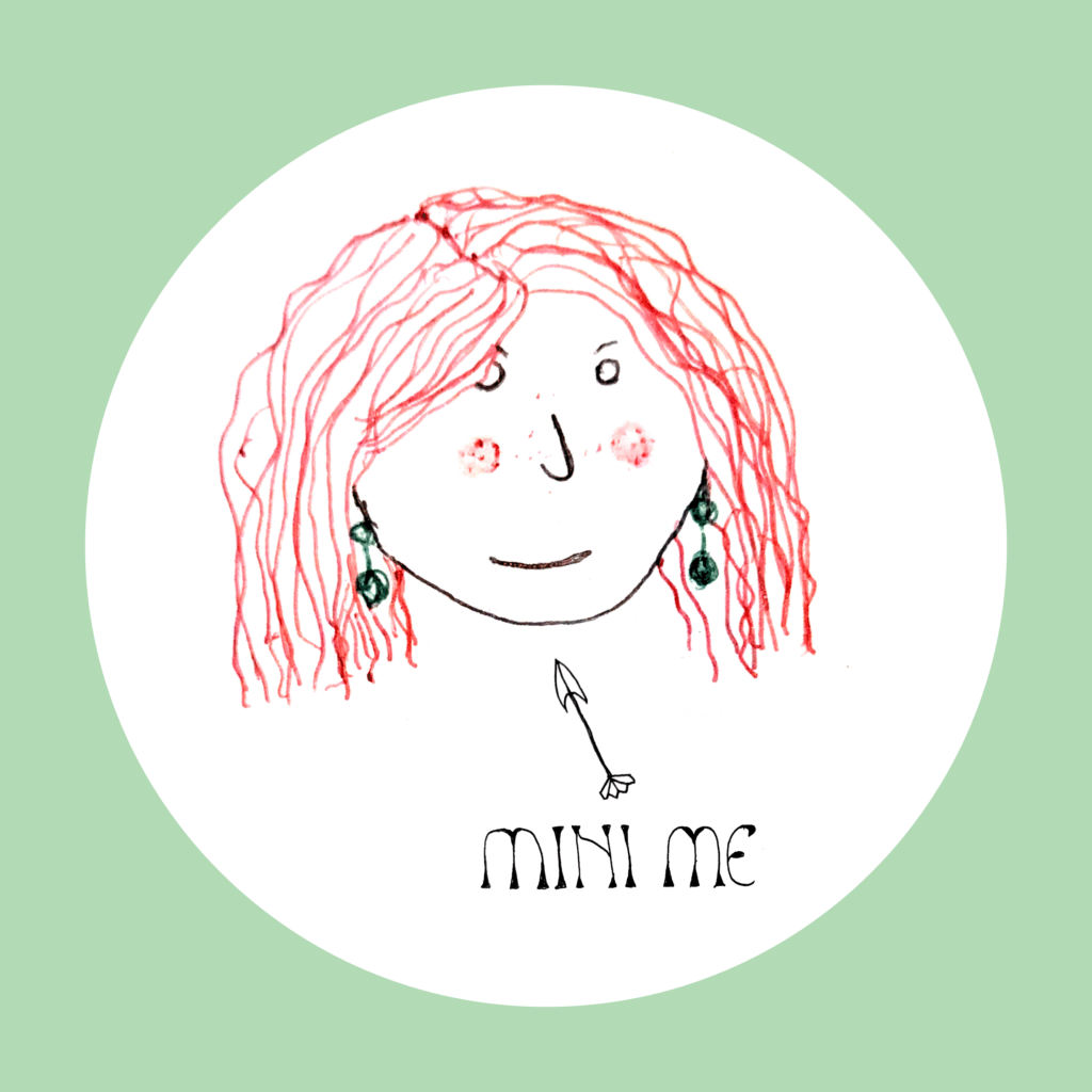 A hand-drawn portrait of myself