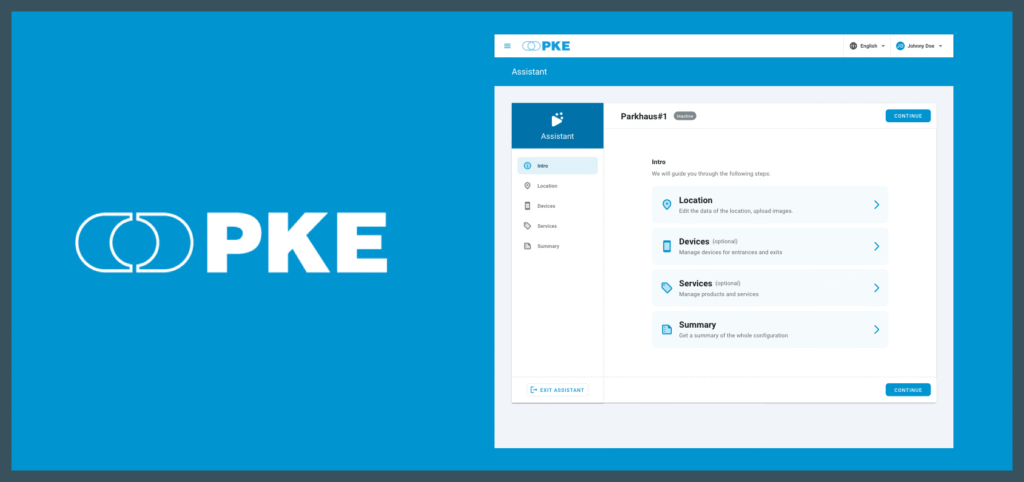 Example screen of a wizard to create parking tariffs
